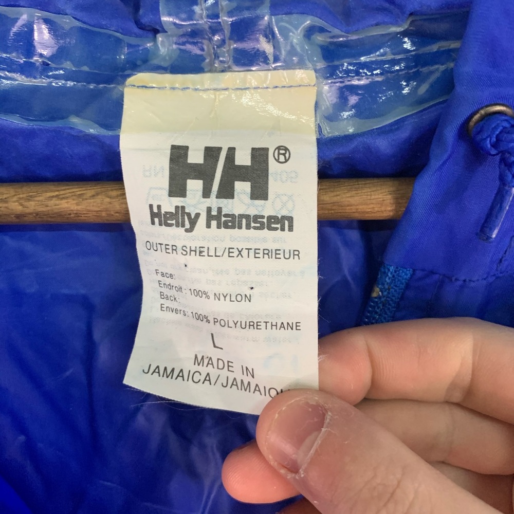 Vintage Helly Hansen Blue Outer Shell Jacket Set - image 3